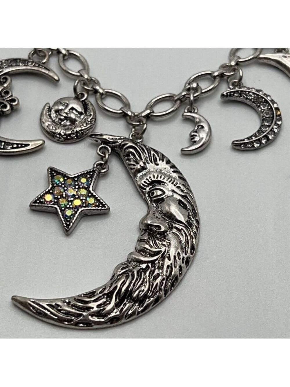 Kirks Folly Necklace Moon & Stars Shadow Charms - Picture 4 of 9